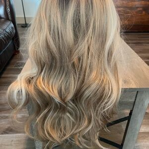 Blonde Wavy Hair Crown